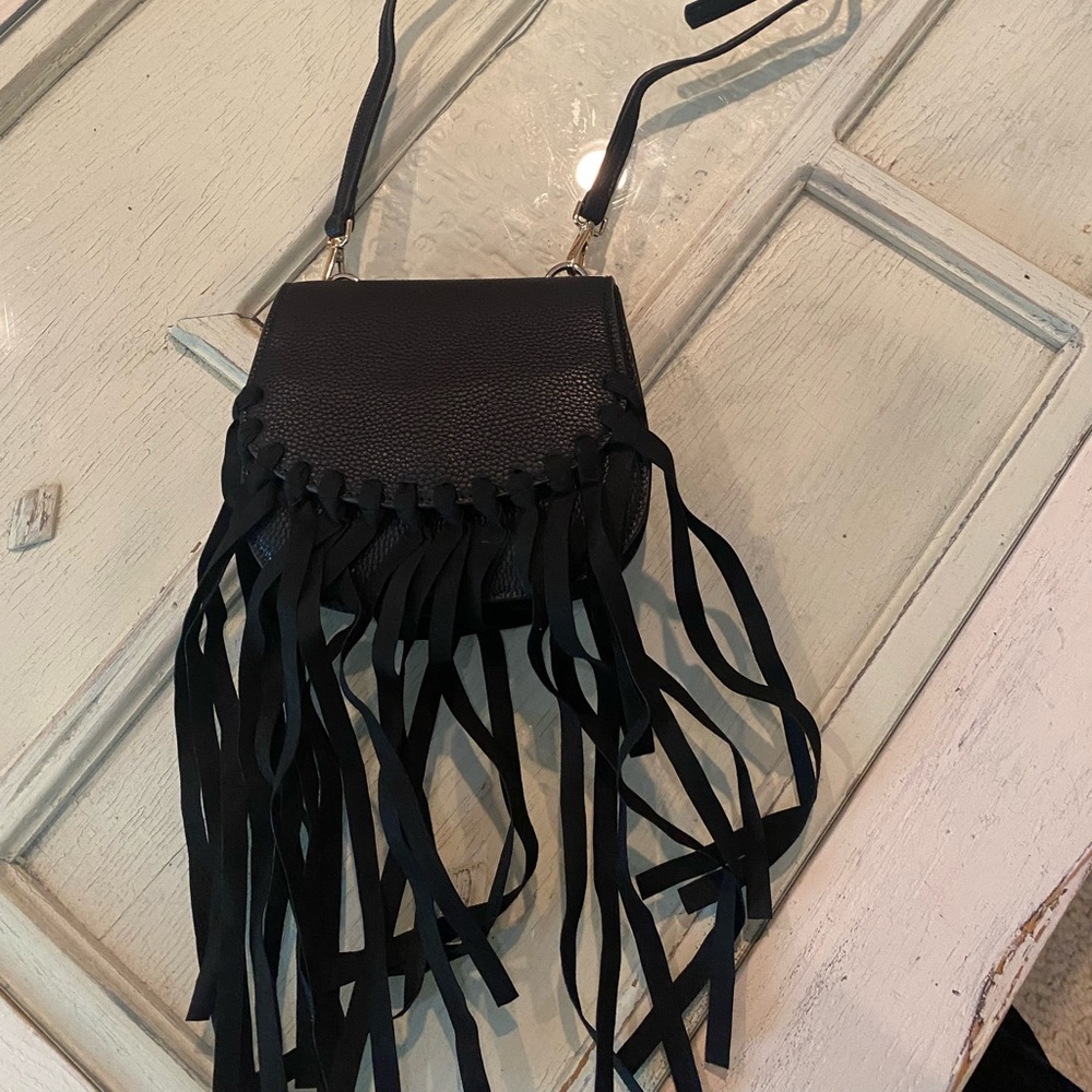 JULES KAE | Vegan Leather Fringe‎ Shoulder Bag